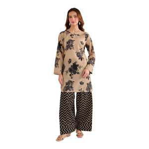 Collection élégante de vêtements en tissu lawn imprimé pour femmes, vêtements indiens et pakistanais en coton doux, ensemble 2 pièces en lawn, robe d'été, tenue de tous les jours - Product Image 1