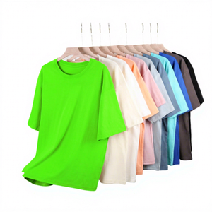 T-shirt décontracté pour homme 100 % coton, couleur unie, col rond, manches courtes, coupe oversize, tissu tricoté respirant, style urbain avec lettres - Product Image 4