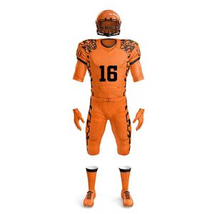 Premium Quality Reflective Breathable Outdoor Design Your Own American Football Uniform Sets MOQ 100% Polyester Custom Made Sets - Product Image 2