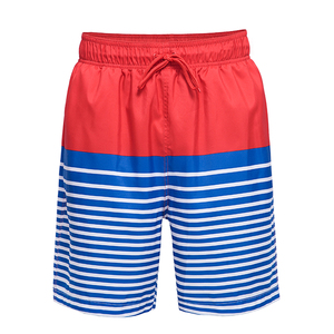 Men's Sublimated Swim Trunks Quick Dry Summer Fashion Sublimated Swim Beach Shorts with Mesh Lining - Product Image 1