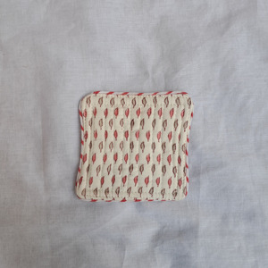 Wholesale Custom Block Printing Fabric Tea Coaster Set With Cotton Quilted, Stitched Piping <b>Edge</b> Tea Table Linen Tea Coffee Mats - Product Image 5