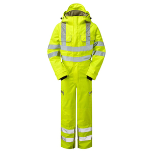 Combinaison de travail unisexe personnalisée haute visibilité thermique fluorescente respirante ignifuge réfléchissante avec poches pour l'industrie - Product Image 3