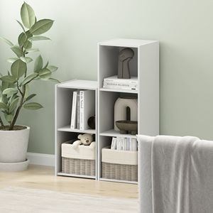 Libreria Moderna Pelli White 3x1 con Armadietto Contenitore dal Design Contemporaneo - Product Image 2