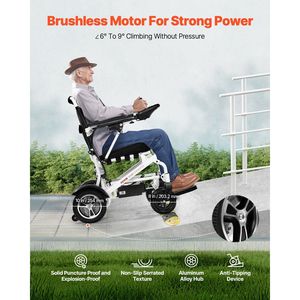 Silla de Ruedas Eléctrica Motorizada para Adultos, Plegable, Ligera, Capacidad de 300 lb, Alcance de 13 Millas, Rendimiento en Todo Tipo de Clima - Product Image 5