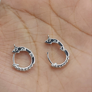 Boucles d'oreilles créoles en or massif 14 carats avec diamant de laboratoire de 0,24 ct, bijoux délicats et minimalistes pour tous les jours et les fêtes, cadeau pour femme - Product Image 1