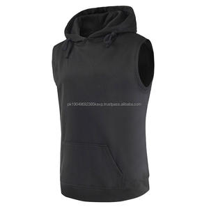 Débardeur de sport sans manches pour hommes, de course à capuche, de sport, de bricolage, avec impression personnalisée et nouveau design - Product Image 1
