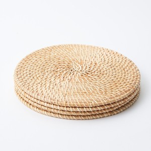 Natural rattan <b>placemats</b> high quality woven gold <b>placemat</b> chargers for wedding table accents - Product Image 2