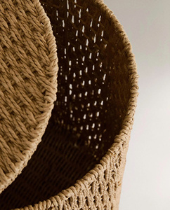 Cesta de almacenamiento de diseño hermoso y moderno con tapa, fabricada en Vietnam, precio al por mayor, OEM, ODM, varios colores - Product Image 3