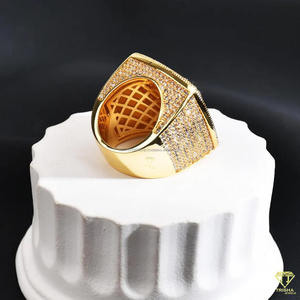 Moissanite Diamond Custom Photo Ring Personalized Picture Signet Ring Iced Out <b>Memorial</b> Portrait Ring Hip Hop Gold ring - Product Image 2