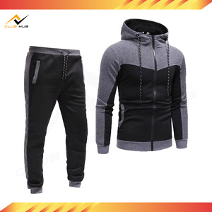 High Sale Custom Unisex Soccer Track Suit Logo Zip Breathable Autumn Lightweight <b>Polyester</b>/Cotton Jogging <b>Hoodies</b> Solid - Product Image 4