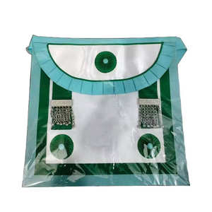 Tablier maçonnique brodé à la main en peau de mouton personnalisé pour maître maçon, vente en gros - Product Image 5