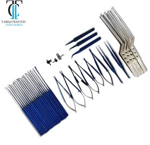 Ensemble d'instruments de microchirurgie, pinces microchirurgicales, ciseaux, porte-aiguilles, kit TARIQ CRAFTED INDUSTRIES - Product Image 2