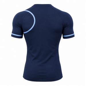 T-shirt de compression pour homme Elite, à séchage rapide, pour entraînement sportif, personnalisable, prix usine OEM – Meilleures ventes - Product Image 4