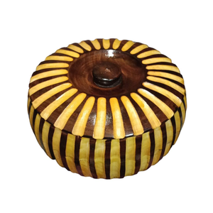 กล่องไม้แกะสลักลายสวยงามสำหรับใส่โรตี ปาราธา กล่องไม้สำหรับเก็บอาหารร้อน ภาชนะไม้สำหรับครัวเรือน ทำจากไม้มะม่วง - Product Image 1