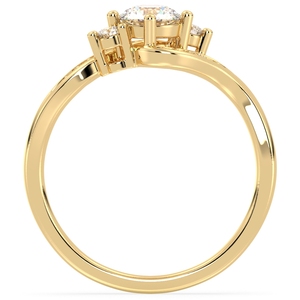 แหวนเงินแท้ 925 ประดับมอสซาไนต์ GRA Certified ชุบทอง 14K สำหรับผู้หญิง ราคาขายส่ง REYES เหมาะสำหรับใส่ทุกวัน เครื่องประดับคุณภาพสูง - Product Image 5