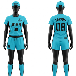 Uniforme de Hockey sobre Césped Premium de 260 GSM, Poliéster y Spandex, Diseño de Paneles en Naranja, Azul Marino y Blanco, Logotipo Sublimado - Product Image 3