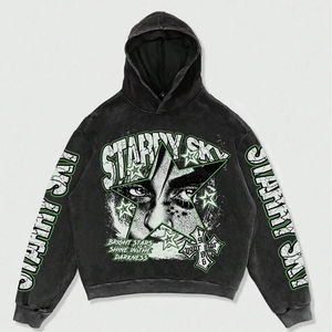 Sudadera con capucha urbana extragrande para hombre, ropa informal de calle, ropa de gimnasio, sudadera con capucha de tela gruesa, uso diario premium - Product Image 1