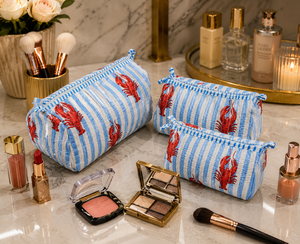 Vintage Style Cotton Cosmetic Bag with Zipper Closure Durable & Eco-Friendly Water Resistant Small Capacity Travel for <b>Case</b> - Product Image 4