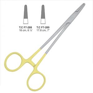 En gros, Porte-aiguille TC, Pinces chirurgicales, Pinces porte-aiguille demi-or en acier inoxydable avec ciseaux, Pakistan - Product Image 2