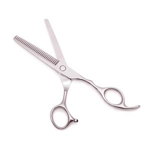 Tijeras de Entresacar de Acero Inoxidable con 32 Dientes, Punta Redonda, Mango Largo, para Uso en Peluquerías (Para Diestros) - Product Image 6