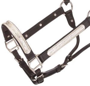 Cabestro de Cuero de Primera Calidad para Exhibición Ecuestre, con Herrajes Plateados de Alta Calidad, Precio de Fábrica al por Mayor - Product Image 3