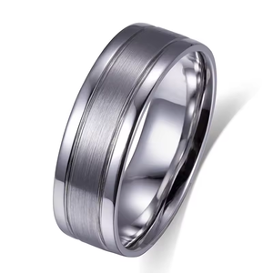 Minimalist 2 Carat Lab Grown Diamond Silver <b>Ring</b> Unisex Everyday Wear Simple Band Design IGI Certified - Product Image 3