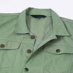 Fabricant de vêtements de haute qualité Veste vintage lourde pour hommes Veste en jean décontractée à fermeture éclair pour hommes - Product Image 6