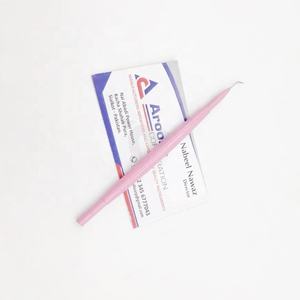 Vente en gros d'outils de levage de cils en acier inoxydable rose pour bébé séparateur de cils de beauté de marque privée avec pince à cils à pointe pointue - Product Image 6