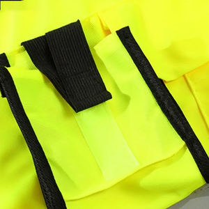Chaleco de Seguridad de Alta Visibilidad para Hombre con Tiras Reflectantes, Chaleco de Trabajo Amarillo con Cremallera, Uniforce Enterprises, para Verano - Product Image 6