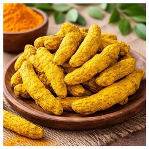 Dedos de Cúrcuma Tradicionales de Salem, Alto Contenido de Curcumina, Raíz de Cúrcuma Entera Natural, Proveedor Premium de Exportación - Product Image 1