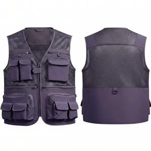 High Quality Men's Casual Sleeveless V-neck <b>Vest</b> Customized Color Security Construction Reflective Safety Eco-Friendly Quick Dry - Product Image 4