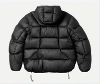 Blouson matelassé unisexe personnalisé avec capuche, coupe-vent, en duvet standard, streetwear d'hiver, coupe ample, motif dessin animé sur toile
