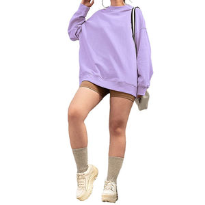 Sweat-shirt unisexe en polaire à capuche en polyester/coton pour femme, coupe ample, grande taille, 800g, personnalisable - Product Image 2