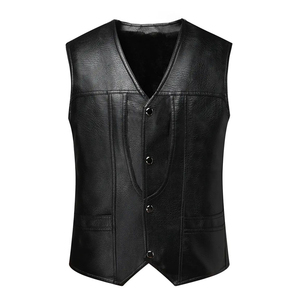 Chaleco de Cuero Genuino de Alta Gama - Prenda sin Mangas de Calidad Boutique por ORREN - Product Image 1