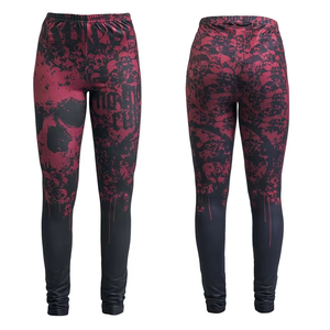 Leggings de yoga pour femmes, tricotés, personnalisés, avec impression par sublimation, respirants, à séchage rapide, vêtements de fitness, tendance - Product Image 3