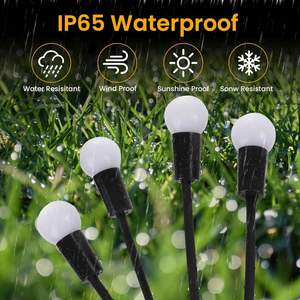 Luces Solares LED para Jardín con Clasificación IP65, Resistentes al Agua, Tipo Luciérnaga, para Decoración Navideña de Patio, Regulables, 50000 Horas de Duración - Product Image 2