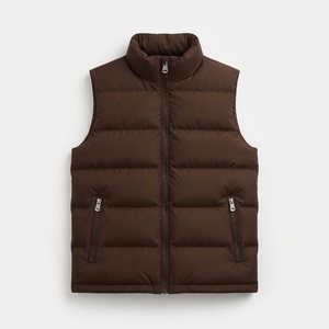 Good Quality Custom Puffer Vest Full Zipper Sleeveless Vest Lightweight Casual Winter <b>Warm</b> Puffer Sleeveless Padded Vest - Product Image 1