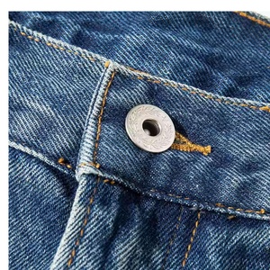 Shorts en jean pour femmes, style vintage streetwear, taille haute, coupe large et droite, couleur unie, pour l'été - Product Image 2