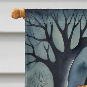 Grandes esqueletos multicolores Calacas Halloween casa bandera espeluznante porche decorativo patio Banner ilustraciones poliéster colgante de pared - Product Image 3