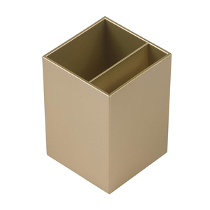 Portalápices de latón con forma cuadrada, calidad superior, nuevo diseño para tu hogar, oficina, organizador de escritorio y artículo decorativo. - Product Image 1