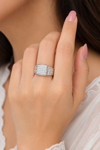 Anillo de Moissanita en Plata de Ley 92.5 KLSR-12334 - Product Image 5