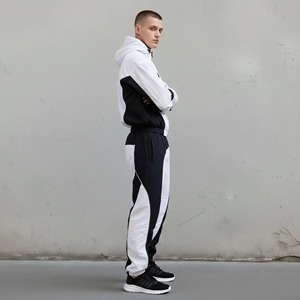 Conjunto de Chaqueta Cortavientos Ligera de Nailon y Pantalones Deportivos de Talla Grande Personalizados, Ropa Deportiva de Poliéster para Correr - Product Image 3