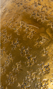 Vase de table rond en fer forgé, design Art Déco, fait main, taille personnalisée, pour la décoration du salon - La vague métallique - Product Image 4