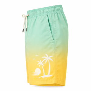 Shorts d'été décontractés pour hommes de qualité supérieure, respirants, légers, à séchage rapide, avec cordon de serrage réglable et personnalisation de la marque - Product Image 4