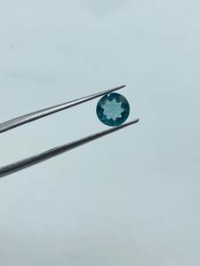 พลอยบลูทัวร์มาลีนธรรมชาติทรงกลมเจียระไนบริลเลียนท์ ขนาด 6.80 มม. น้ำหนัก 0.95 กะรัต คุณภาพสูงสำหรับทำแหวน - Product Image 2