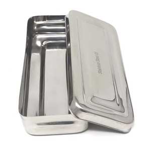 Caja de esterilización para instrumentos dentales quirúrgicos, bandeja de esterilización en autoclave de acero inoxidable, 8 x 4 x 2 pulgadas, certificación CE médica - Product Image 4