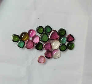 100% Turmalina de calidad Natural piedra Natural turmalina suave cabujón de piedras preciosas sueltas para hacer joyas hechas a mano - Product Image 3