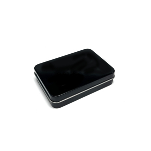 Black Square Tin <b>Box</b> Hinged <b>Metal</b> Gift Packaging Case for Candy Chocolate Craft Candle Custom Logo - Product Image 6