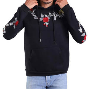 Sudaderas con Capucha Bordadas para Hombre, Elegantes, 100% Algodón, Forro Polar Transpirable, Cómodas, de Alta Calidad, Manga Larga, Diseño con Bolsillo, Colores Personalizados - Product Image 1