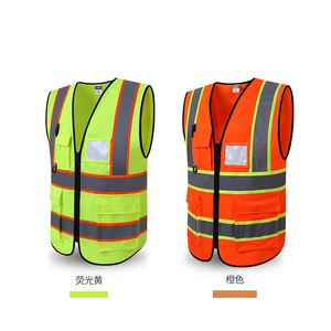 Gilet de sécurité haute visibilité en polyester imperméable et réfléchissant de classe 2 ANSI/EN ISO avec logo personnalisé - Product Image 3
